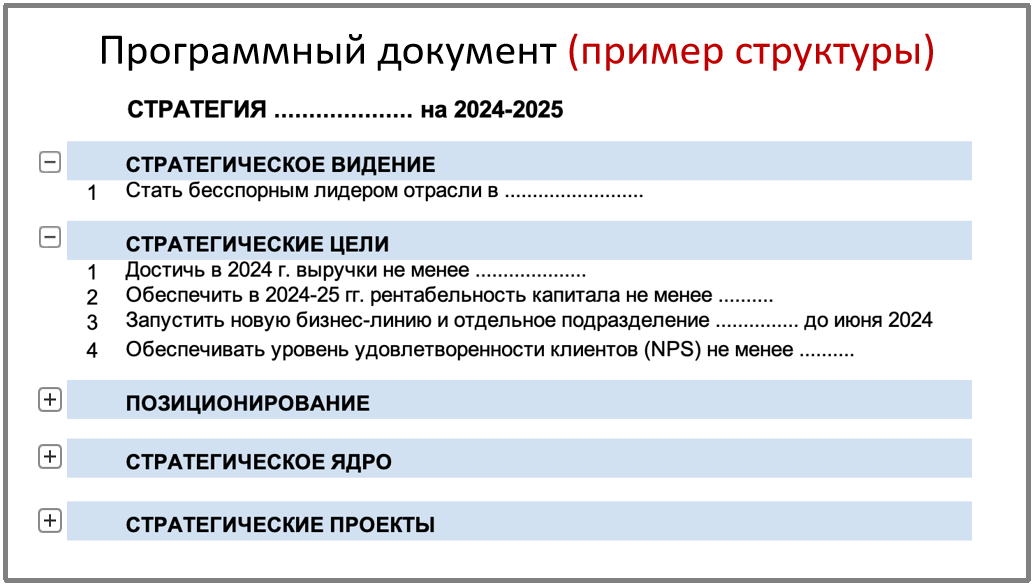 Программный документ