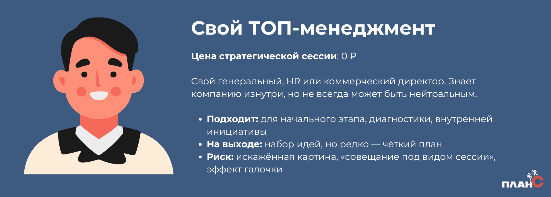 Типы модераторов для проведения стратегических сессий